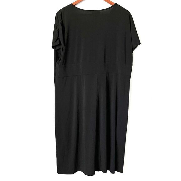 Lane Bryan Knot Front Black Dress Size 22/24 - Picture 1 of 5